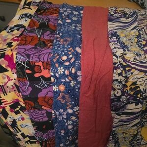 LuLaRoe Women's Leggings - Multicolor Floral and Abstract Patterns